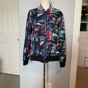 Adidas Women’s Colorful Bomber Jacket Size L